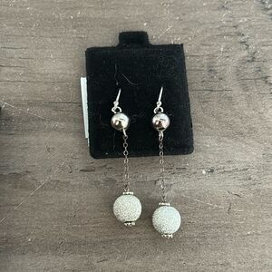 NWT Silver Drop Earrings